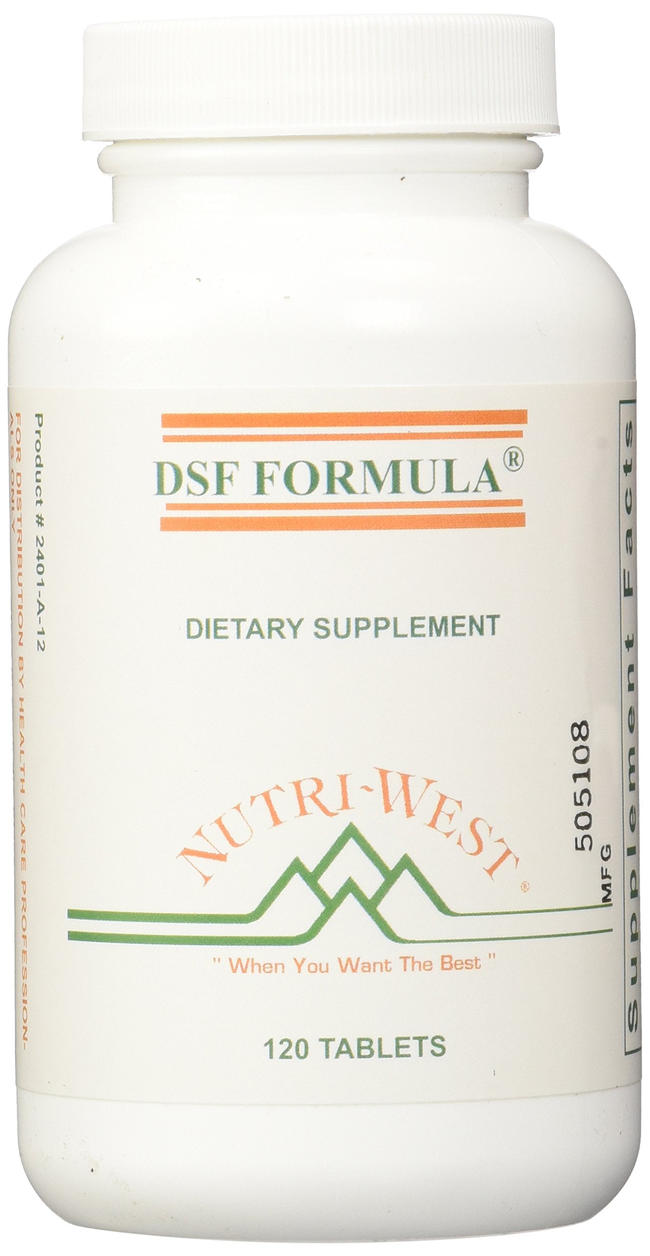 Nutri-West DSF Formula Tablets 120 Count front view