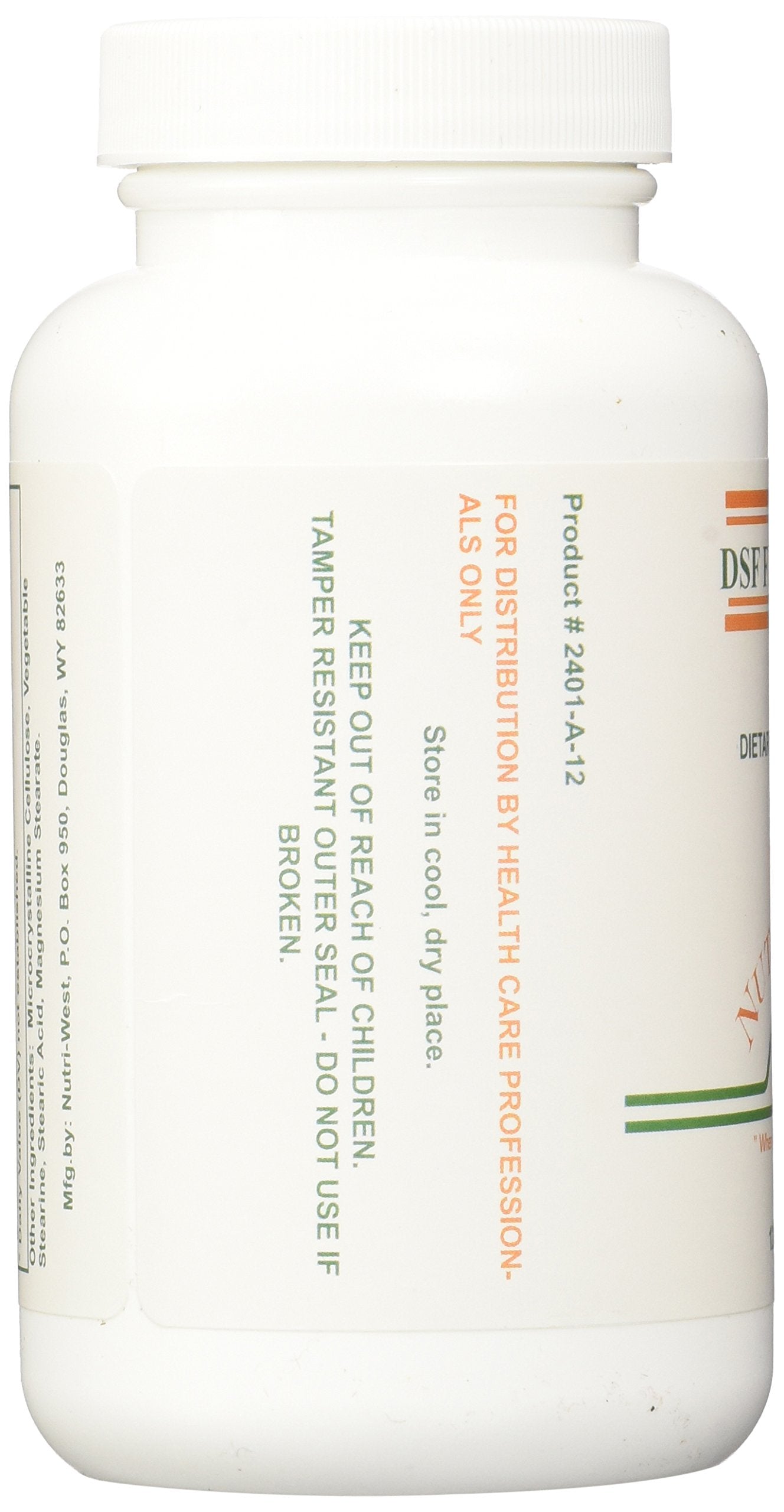 Nutri-West DSF Formula Tablets packaging side view