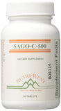 Nutri-West Sago-C-500 Vitamin C 90 Tablets front view