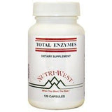 Nutri-West Total Enzymes 120 Tablets front view packaging