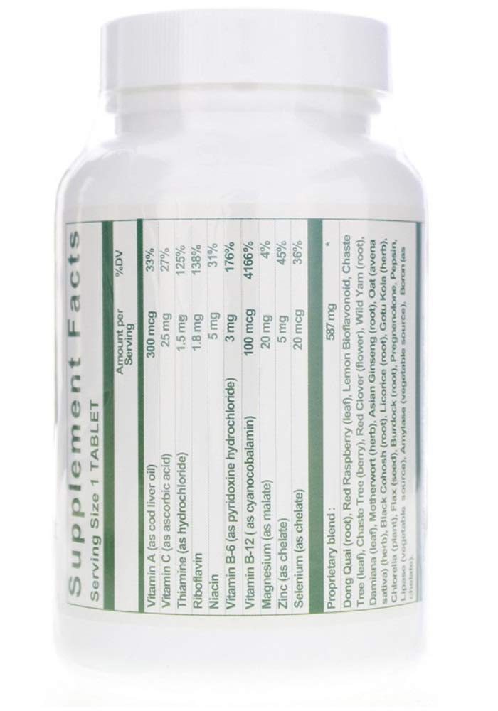 Nutri-West Total Female bottle showing label and supplements