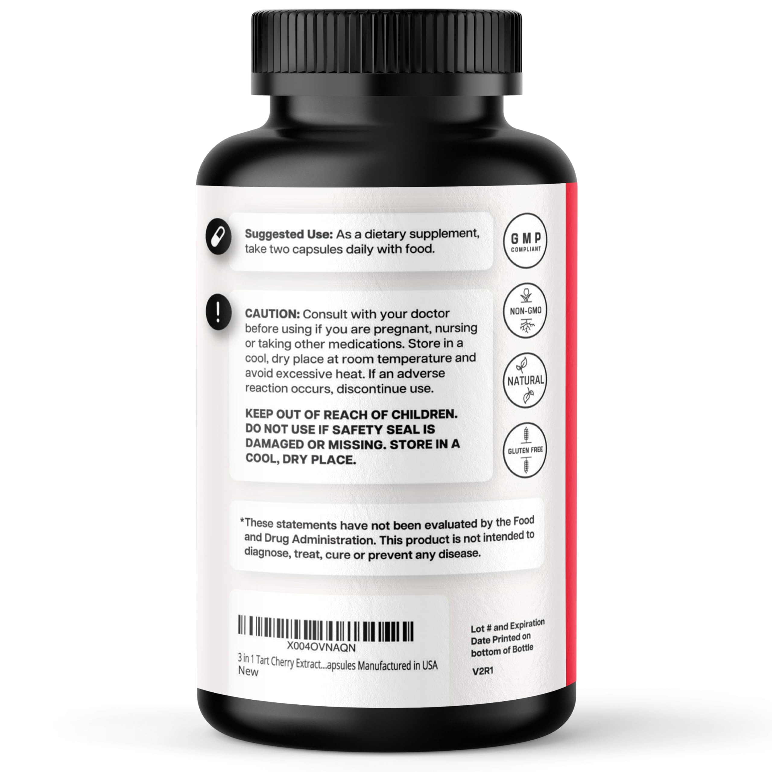 Nutriana Tart Cherry Capsules with turmeric root and celery seed