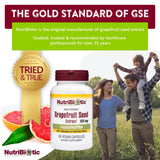 NutriBiotic Grapefruit Seed Extract 125mg capsules close-up