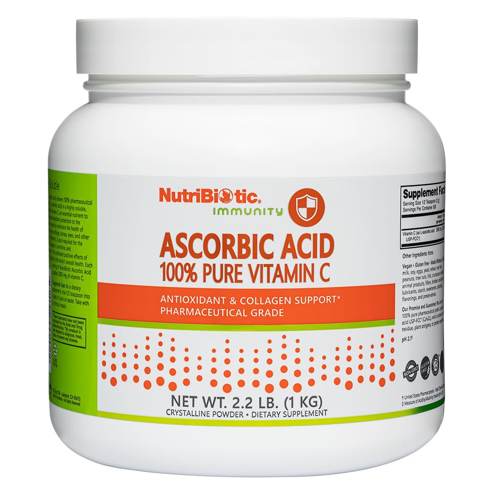 NutriBiotic Vitamin C Powder 1000g front view
