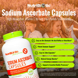 NutriBiotic Vitamin C Sodium Ascorbate Capsules side view