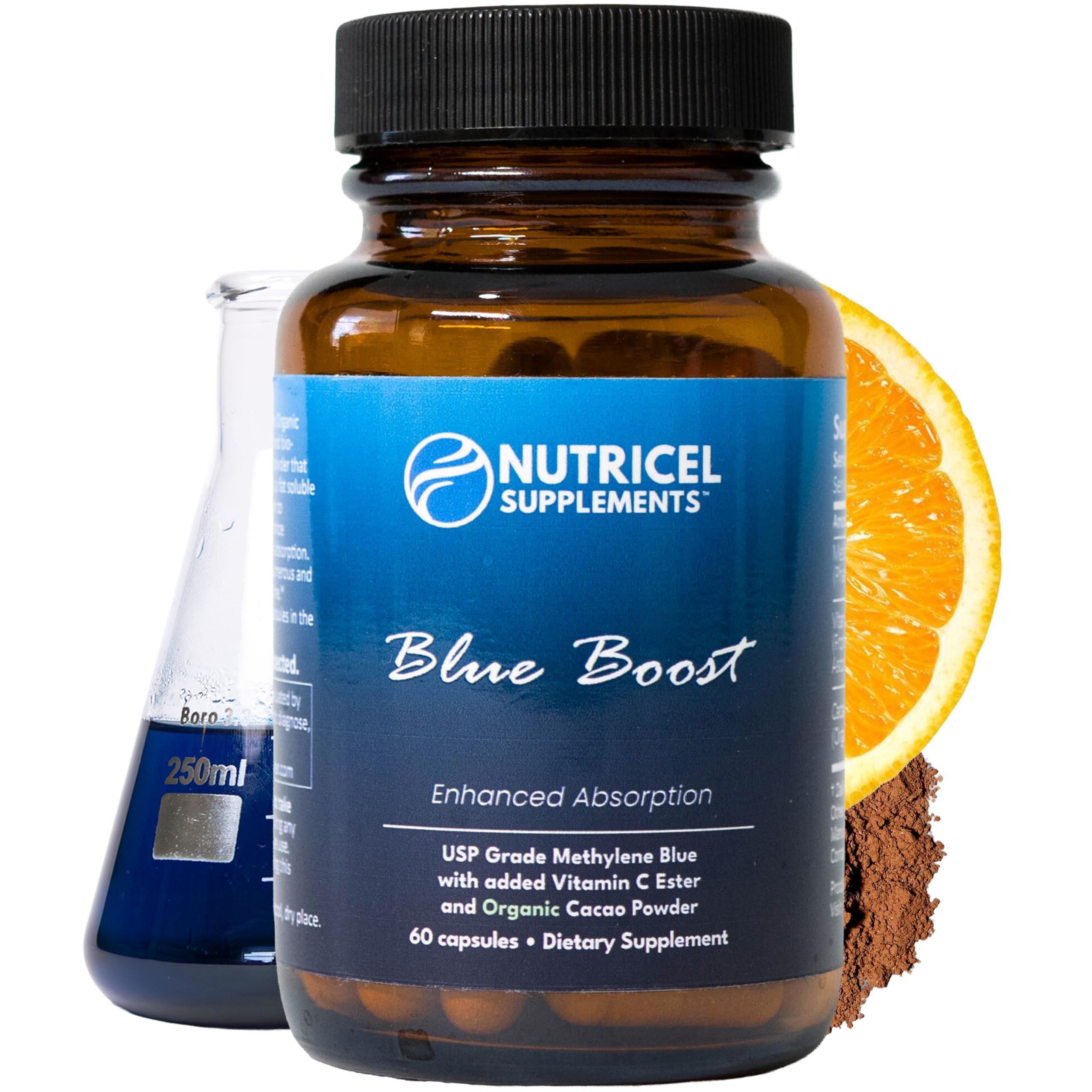 Nutricel Supplements Methylene Blue Capsules 12mg front view