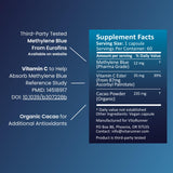 Nutricel Supplements Methylene Blue Capsules 12mg with ingredients list