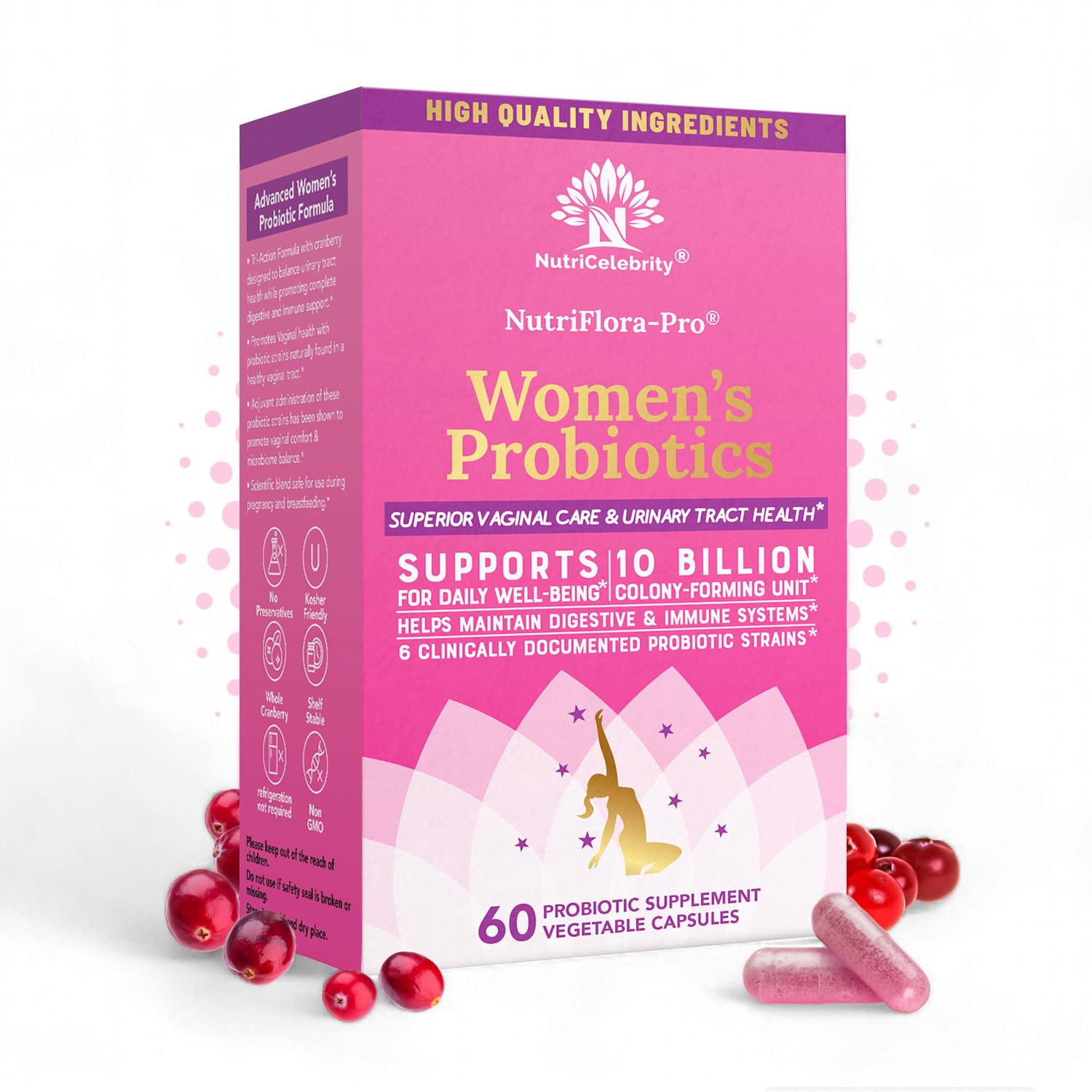 Nutricelebrity NutriFlora-Pro Probiotic for Women front view