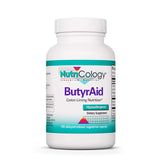 NutriCology ButyrAid 68g supplement front view with vegetarian capsules