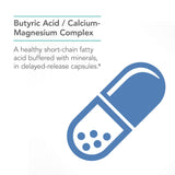 NutriCology ButyrAid 68g supplement lifestyle scene with a glass of water