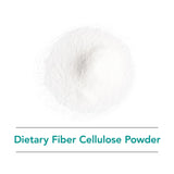 NutriCology Dietary Fiber Cellulose Powder in a measuring scoop