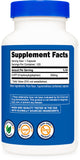 Nutricost 5-HTP Supplement capsules with measuring spoon