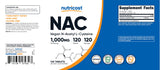 Nutricost Acetyl-L-Carnitine 1000mg ingredients list on packaging