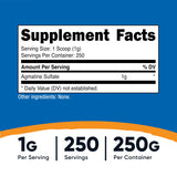 Nutricost Agmatine Sulfate 250g powder nutritional information