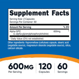 Nutricost Alpha GPC 300mg bottle with label