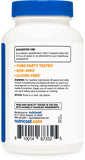 Nutricost Andrographis Paniculata 450mg capsules on a wooden table