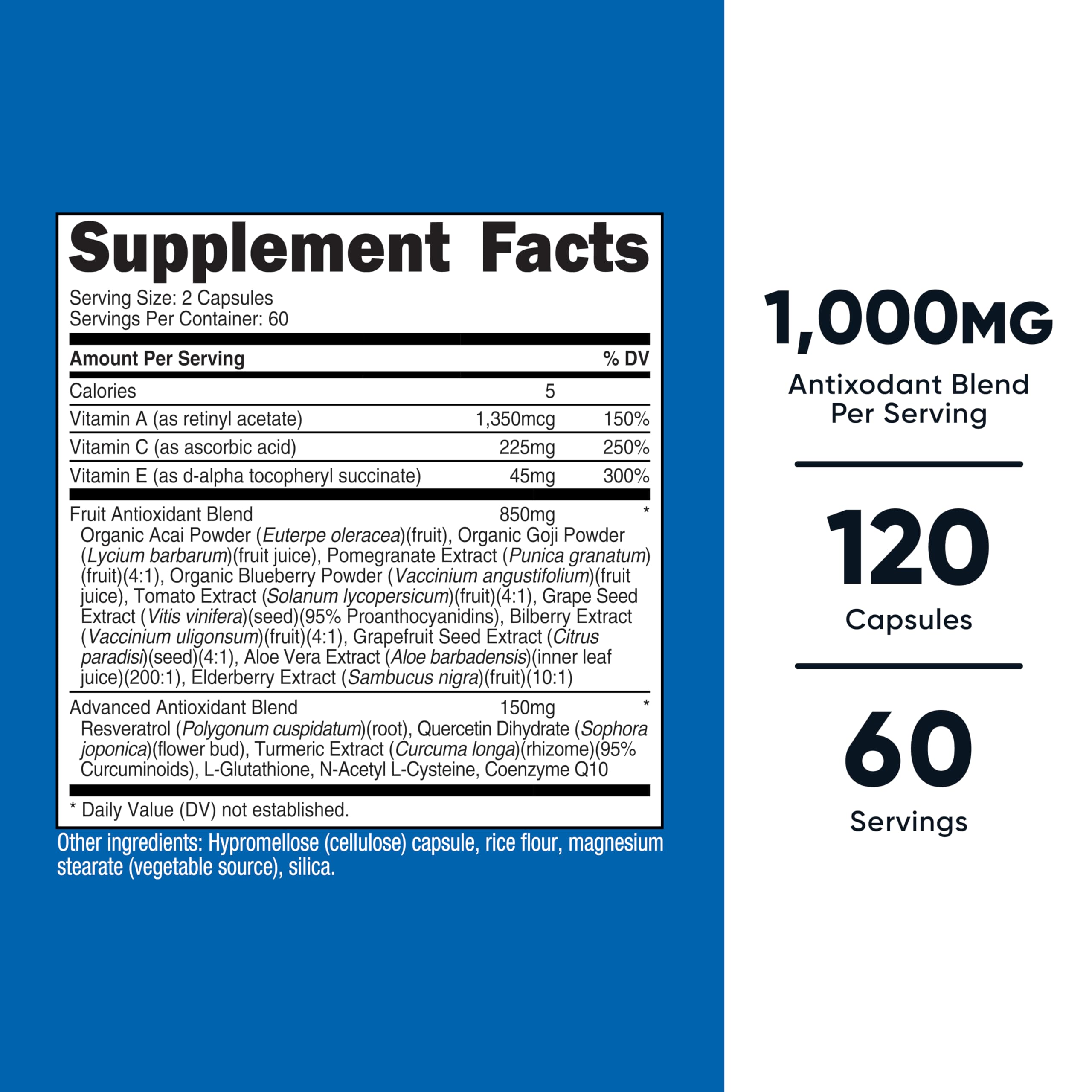 Nutricost Antioxidant Blend Capsules bottle with label