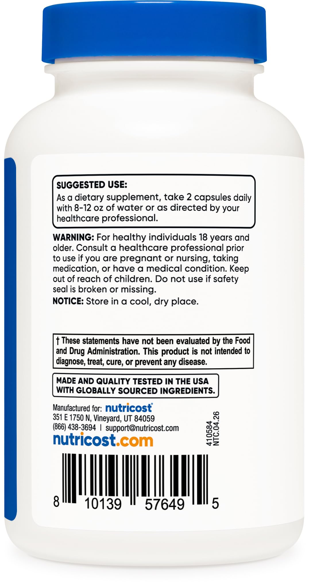 Nutricost Antioxidant Blend Capsules close-up of capsules