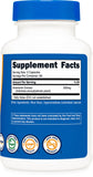 Nutricost Artemisinin Capsules 200mg nutrition facts label close-up