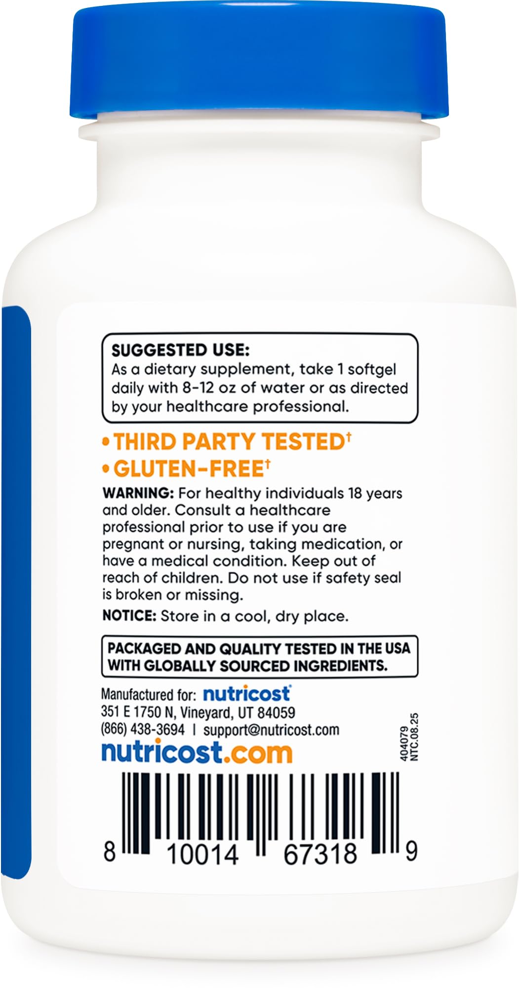Nutricost Astaxanthin 4mg softgels grouped together