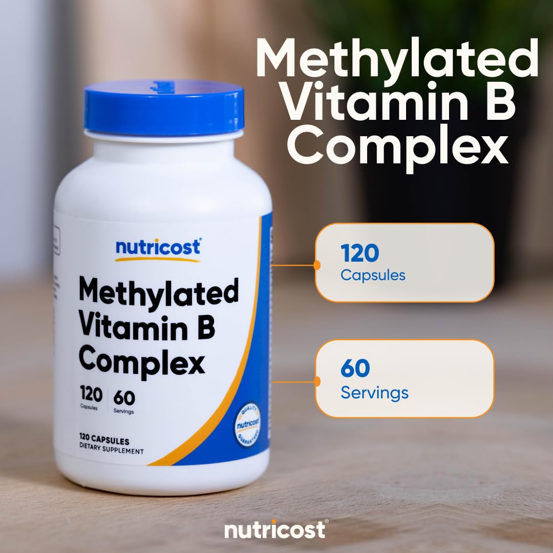 Nutricost B-Complex Vitamins bottle back view