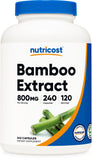 Nutricost Bamboo Extract 240 Capsules front view