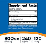 Nutricost Bamboo Extract bottle side view