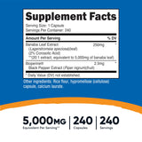 Nutricost Banaba Extract bottle with label details