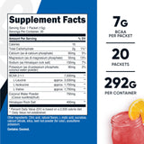 Nutricost BCAA + Hydration Supplement Raspberry Lemonade side view