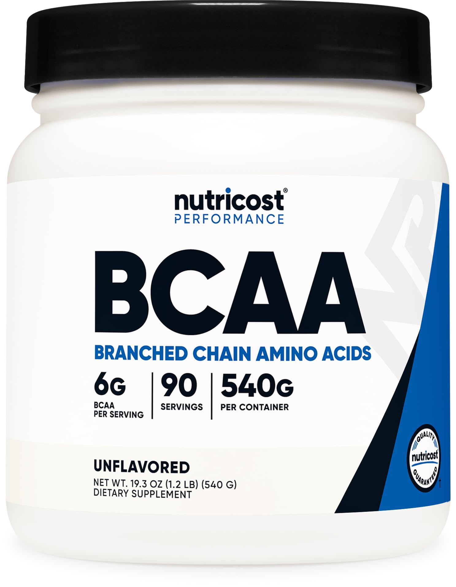 Nutricost BCAA Powder 2:1:1 Instantized 499g front view