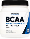 Nutricost BCAA Powder 2:1:1 Instantized 499g front view