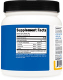 Nutricost BCAA Powder container with scoop and powder