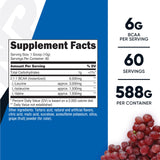 Nutricost BCAA Powder grape flavour back view