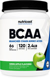 Nutricost BCAA Powder Green Apple front view