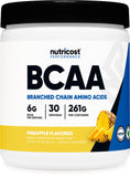 Nutricost BCAA Powder Pineapple Flavour front view