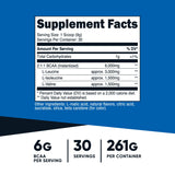 Nutricost BCAA Powder Pineapple Flavour nutritional information