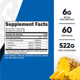 Nutricost BCAA Powder Pineapple Flavour side view