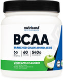 Nutricost BCAA Powder Sour Green Apple front view