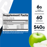 Nutricost BCAA Powder Sour Green Apple nutritional information