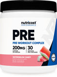 Nutricost BCAA Supplement front view with 30 servings