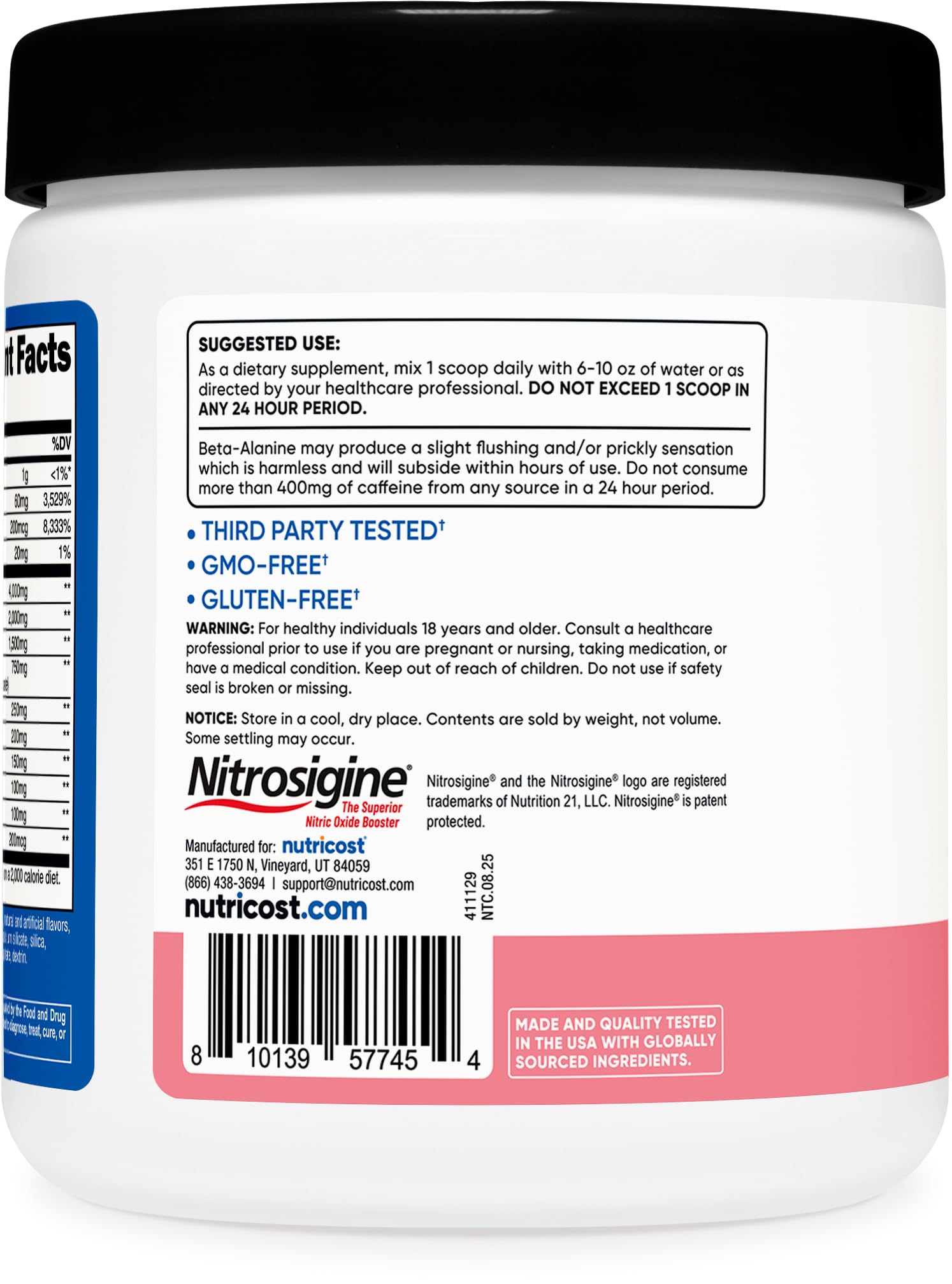 Nutricost BCAA Supplement lifestyle scene with shaker