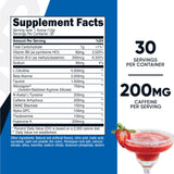 Nutricost BCAA Supplement side view showing ingredients