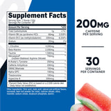 Nutricost BCAA Supplement side view showing ingredients