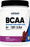 Nutricost BCAAs 1243g unflavoured powder front view
