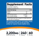 Nutricost Beef Gelatin Capsules showing the capsule form