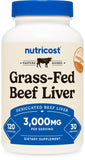 Nutricost Beef Liver Extract Capsules 3000mg bottle front view