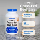 Nutricost Beef Liver Extract Capsules packaging details