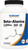 Nutricost Beta-Alanine Capsules 240 count bottle front view