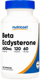 Nutricost Beta Ecdysterone 600mg 120 capsules front view