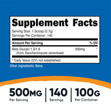 Nutricost Beta Glucan 1,3/1,6 100g powder packaging